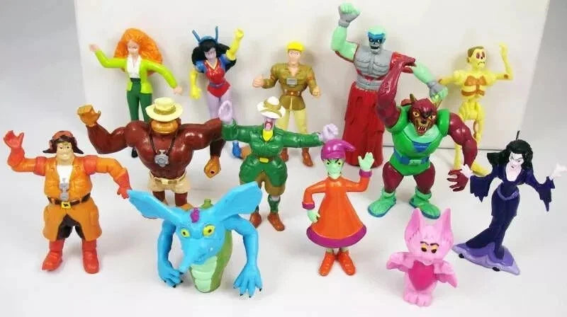 GHOSTBUSTERS FILMATION 13 Mini Figures  Vintage 1987 Yolanda Spain Complete SET