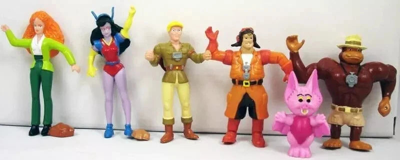 GHOSTBUSTERS FILMATION 13 Mini Figures  Vintage 1987 Yolanda Spain Complete SET