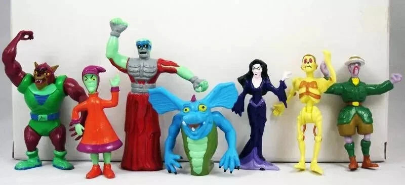 GHOSTBUSTERS FILMATION 13 Mini Figures  Vintage 1987 Yolanda Spain Complete SET