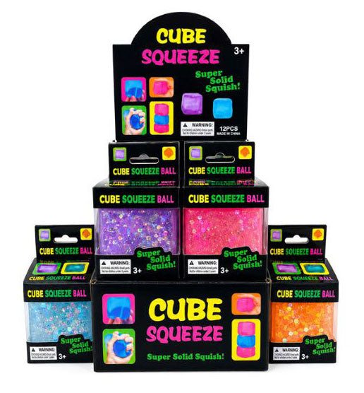 Squishy Ice Cube Shinny 6cm 1pz Assortimento