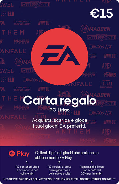 EA GIFT CARD 15 Euro PIN