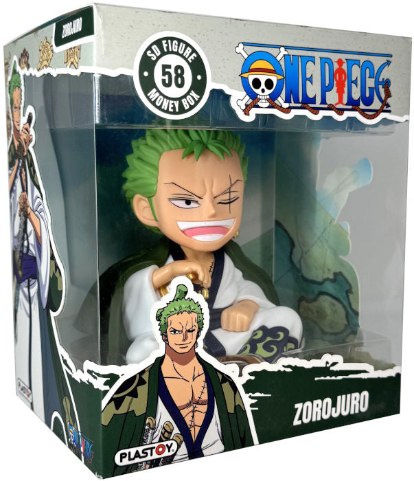 PLASTOY Salvadanaio One Piece Roronoa Zoro Zorojuro