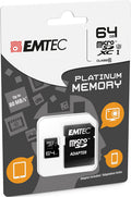 MicroSD + Adapter 64GB Plat (Full HD)