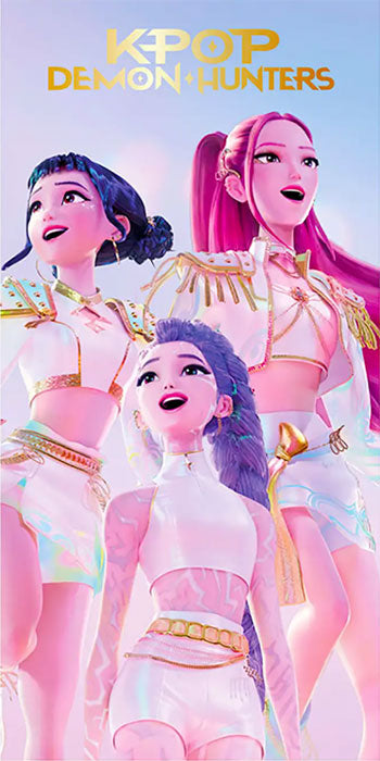 KPop Demon Hunters Telo Mare Rosa Huntrix 70x140cm