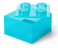 Contenitore LEGO Brick 4 Azzurro Glitter