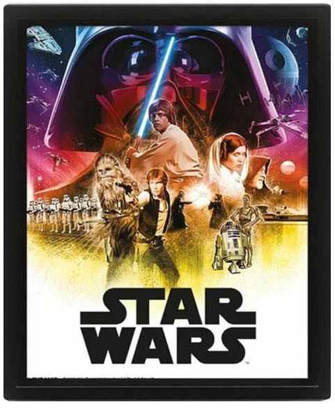 Quadro 3D Star Wars Episode IV & V