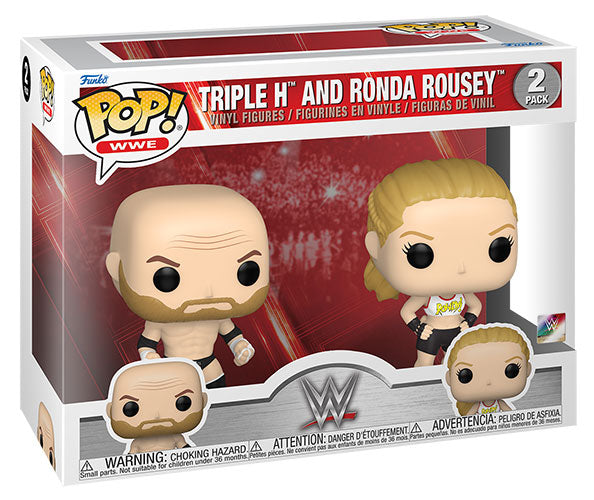 FUNKO POPS WWE Triple H and Ronda Rousey 2 Pack