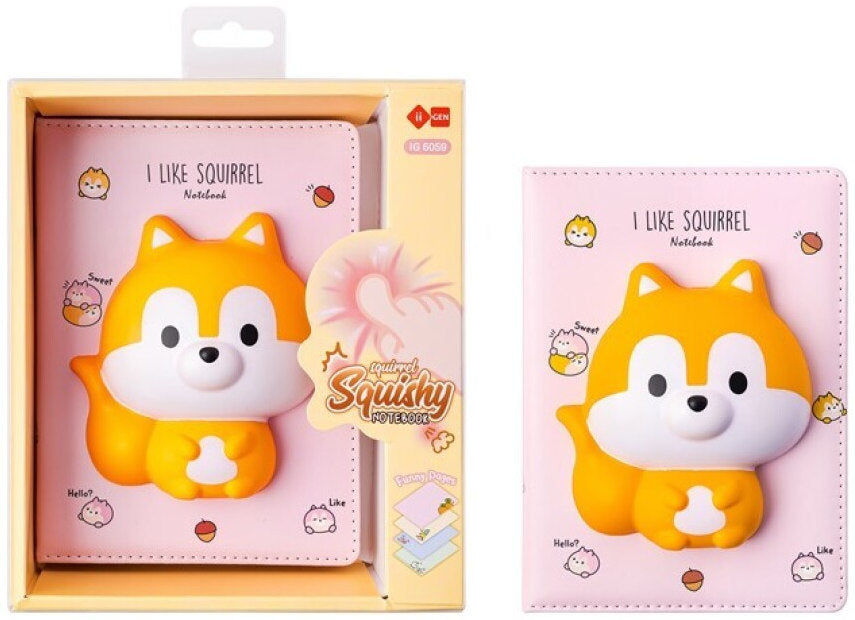 Taccuino 3D Squishy I Like Squirrel