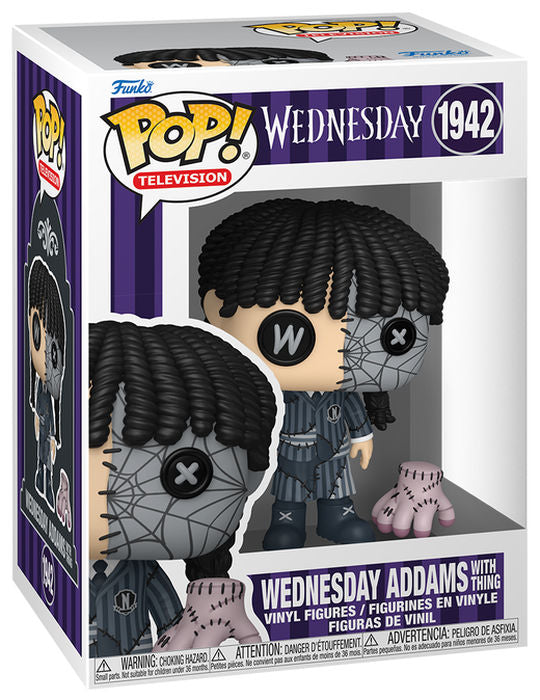 FUNKO POP Wednesday Addams w/Thing (Patchwork) 1942