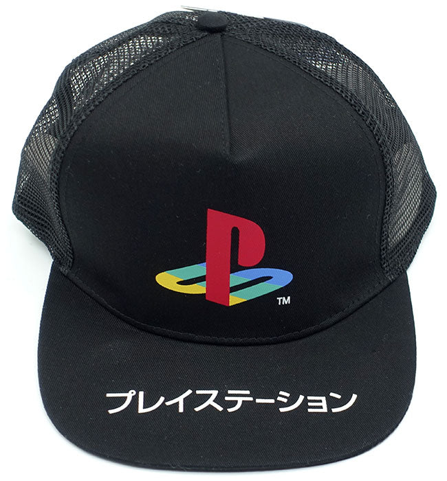 Cap PlayStation Katakana Logo Black 56cm