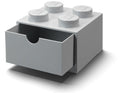 Contenitore Scrivania LEGO Brick 4 Grigio