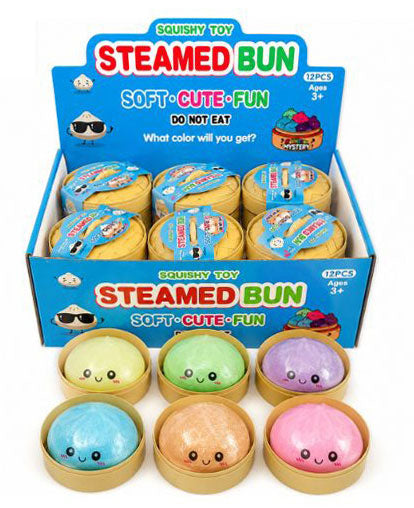 Squishy Baozi Dumpling Glitter 8,5cm 1pz Assortimento