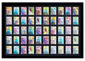 Cornice Esposizione Trading Card Nera 50 Posti