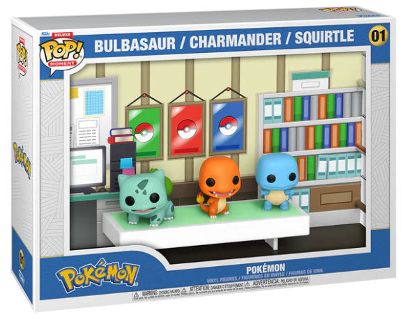 FUNKO MOMENTS Deluxe Pokemon Bulbasaur/Charmander/Squirtle