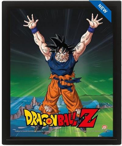 Quadro 3D Dragon Ball Power Levels