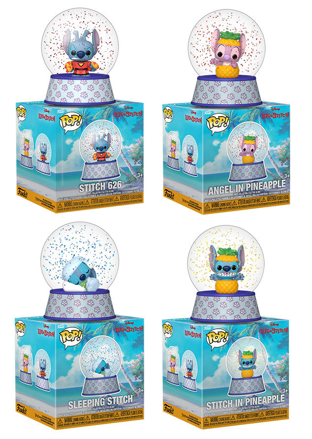 FUNKO MYSTERY MINI SNOW BALL Disney Stitch 1pz Assortimento