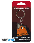Portachiavi Chainsaw Man Pochita Happy