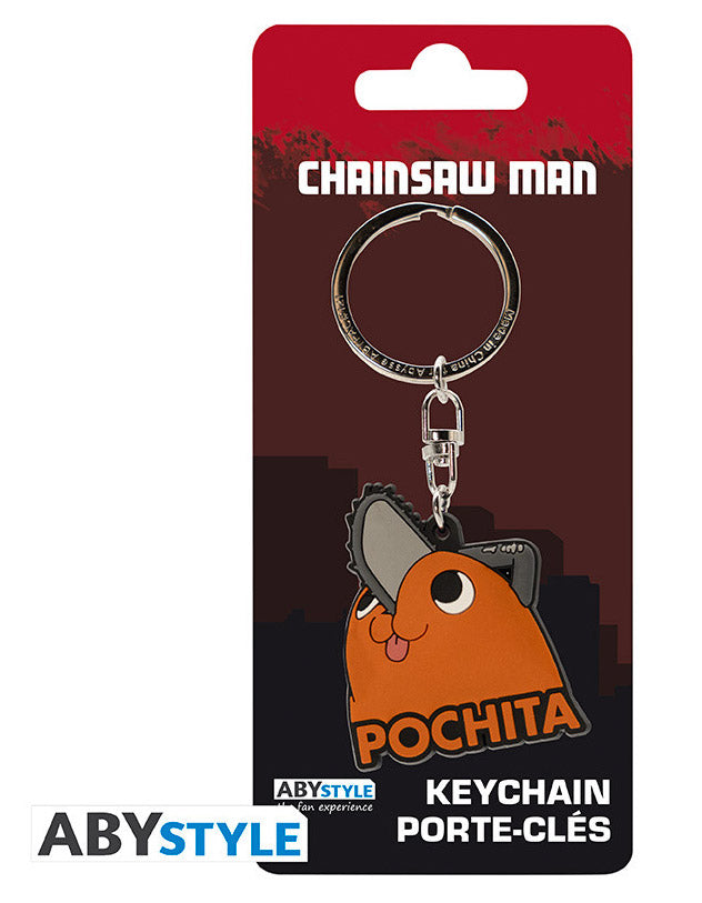 Portachiavi Chainsaw Man Pochita Happy