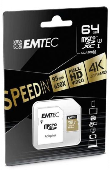 MicroSDHC 64GB Class10 Speedin
