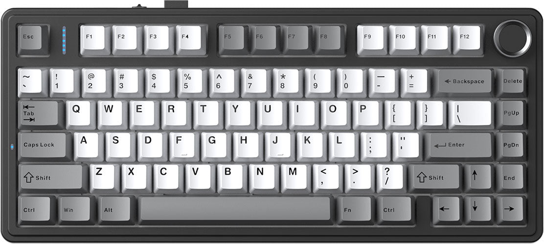 AULA Tastiera Gaming Magnetica F75 HE Black + Grey ANSI US
