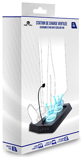 FREAKS PS5 Base Ricarica Ventilata Console e 2 DualSense