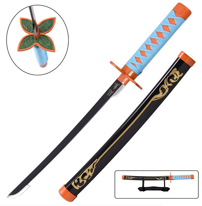Katana Mini Bamboo Non Affilata Demon Slayer Shinobu Nera