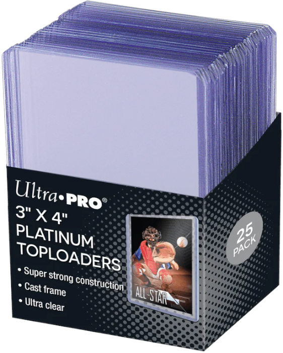 ULTRA PRO Bustine Rigide Toploader Platinum 25pz