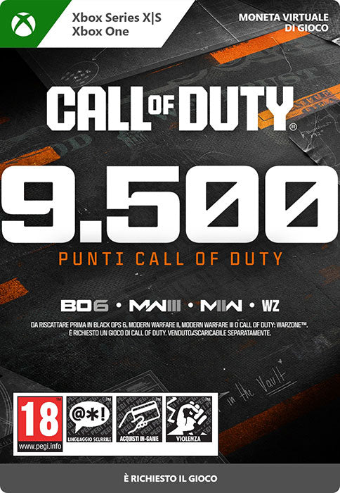 Call of Duty - 9.500 Points PIN