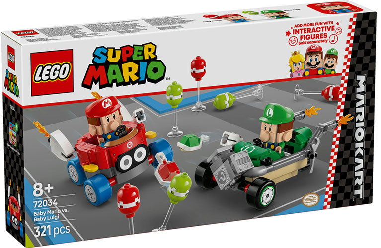 72034 Super Mario Kart Baby Mario vs Baby Luigi