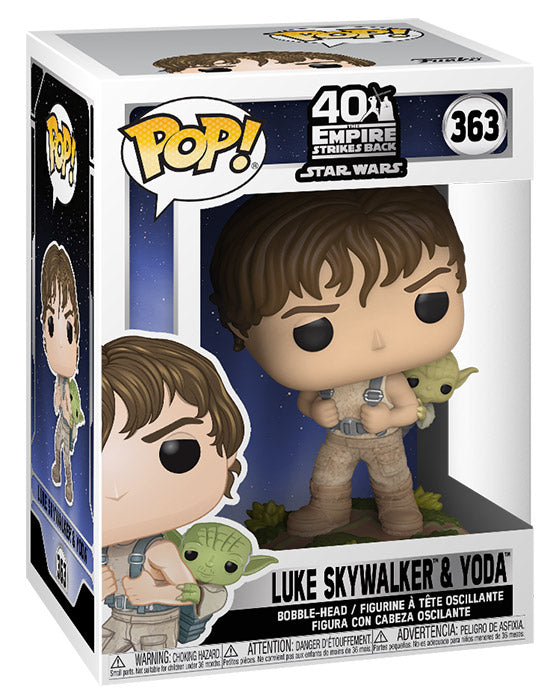 FUNKO POP Star Wars Empire Strikes 40th Luke & Yoda 363