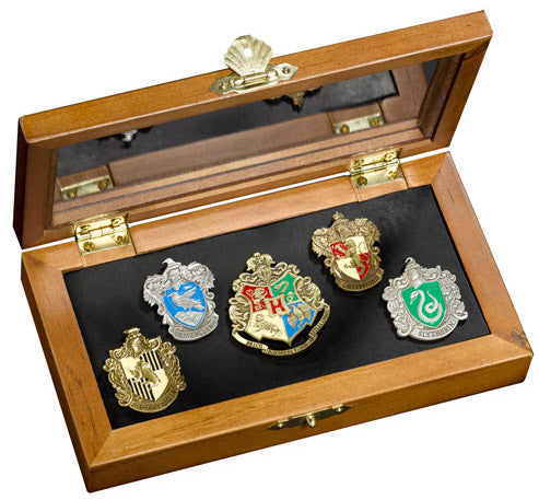 Collezione 5 Spille Harry Potter Casate + Hogwarts