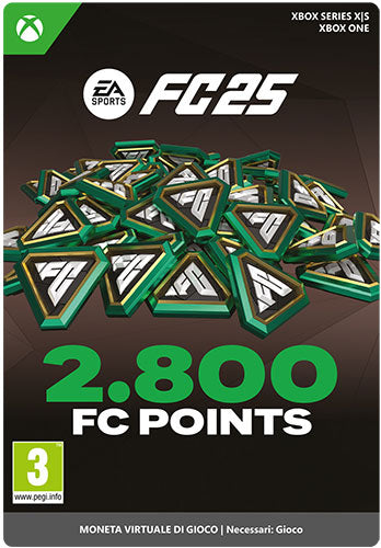 Microsoft C2C EA Sports FC 25 2800 FC POINTS IT PIN