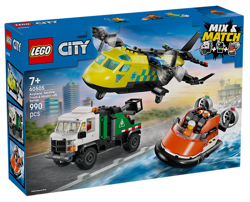 60505 City Remix Aereo, Camion di Servizio e Hovercraft