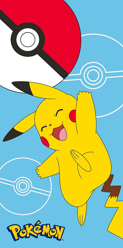 Telo Mare Poliestere Pokemon Pikachu 70x140cm