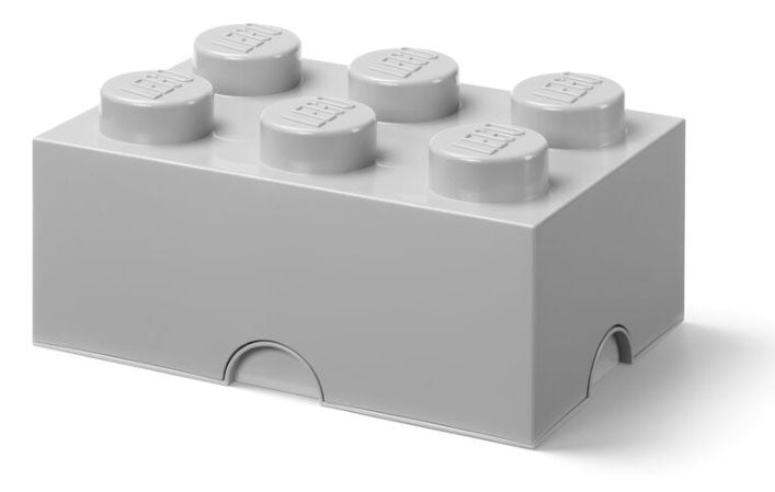 Contenitore LEGO Brick 6 Grigio Pietra