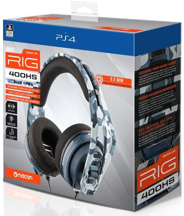 NACON PS4 Cuffie Wired Gear Up RIG 400HS Camo Blue