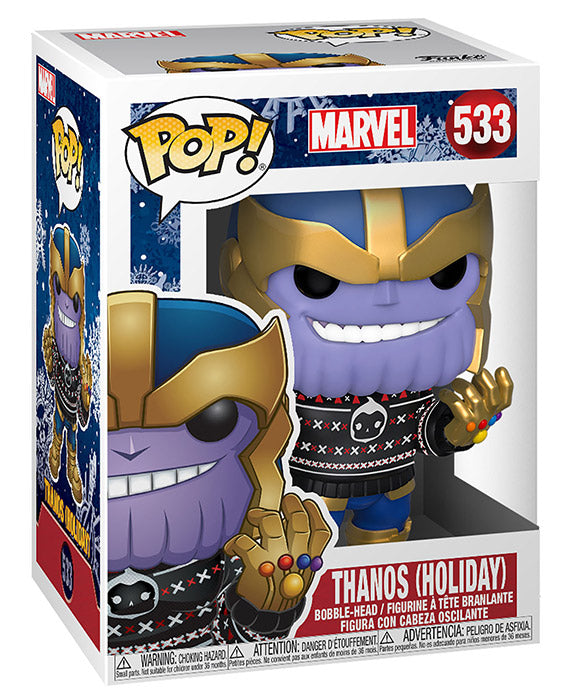 FUNKO POP Holiday Marvel Thanos Bobble 533