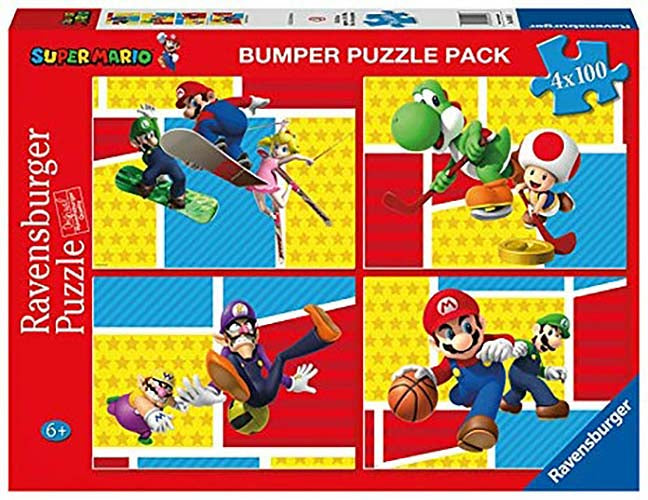 Puzzle 4x100pz Bumper Pack Super Mario