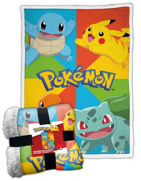 Coperta Sherpa Pokemon Multicolor