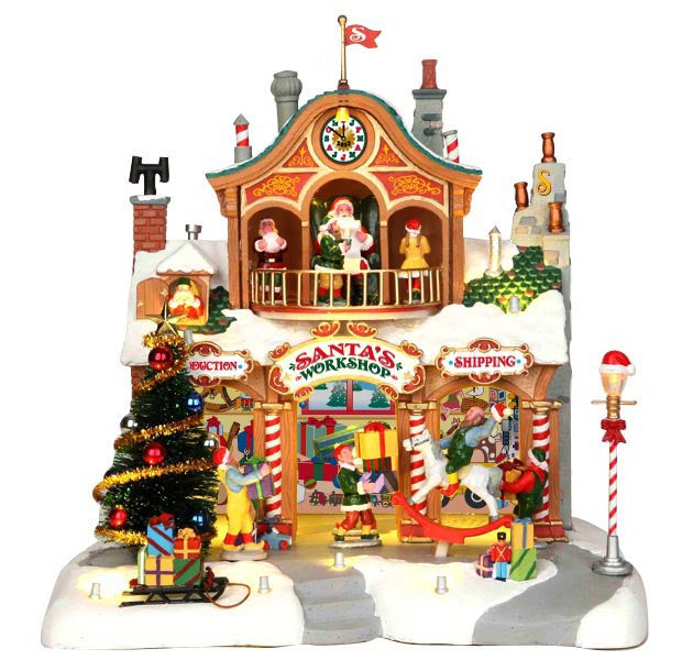 35558 LEMAX Santa's Workshop + 4.5V Adaptor