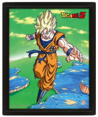 Quadro 3D Dragon Ball Z (Super Saiyan Transformation)