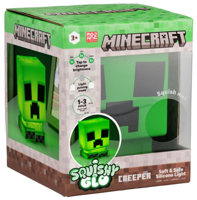 Paladone Lampada SquishyGlo Silicone Minecraft Creeper