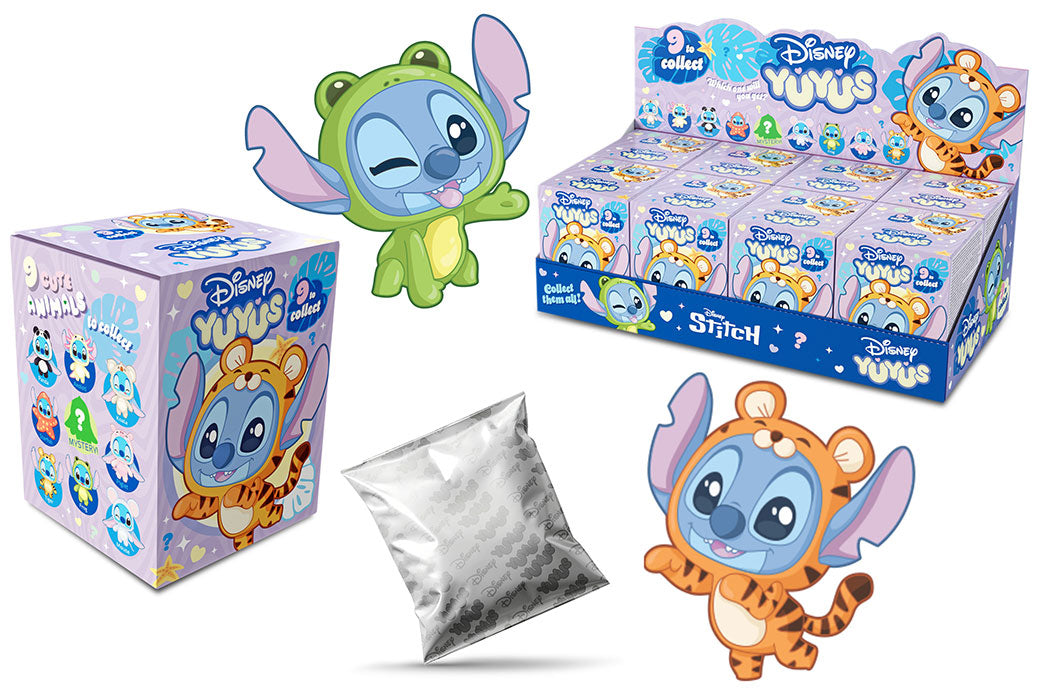 Disney YuYus Vinyl Plush Stitch 1pz Assortimento
