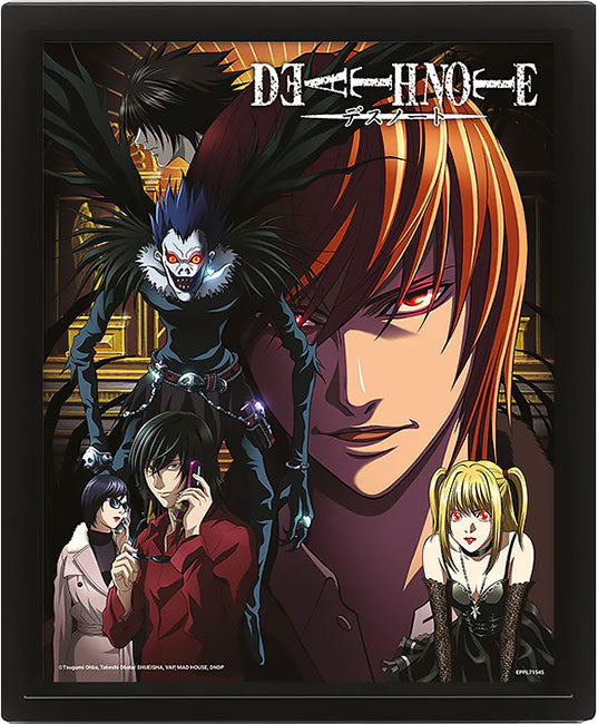 Quadro 3D Death Note Connected By Fate