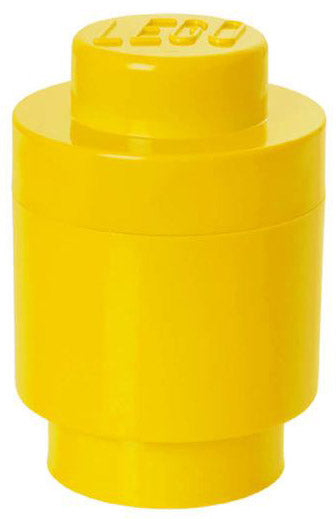 Contenitore LEGO Brick 1 Tondo Giallo