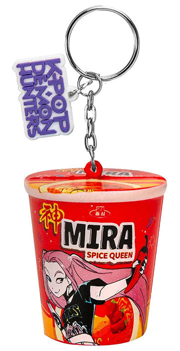 Portachiavi Squishy KPop Demon Hunters Mira Queen Noodles