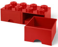 Contenitore LEGO Cassetto Brick 8 Rosso
