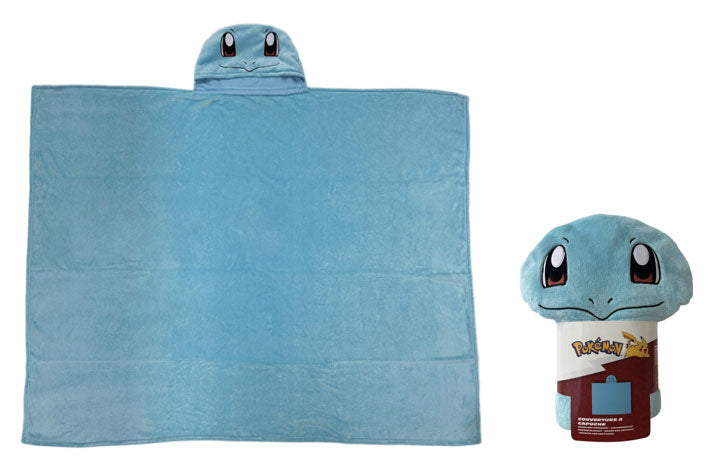 Coperta in Pile con Cappuccio Pokemon Squirtle