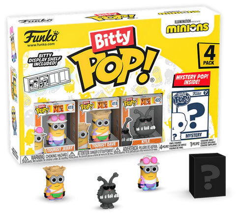 FUNKO BITTY POP 4 Pack Minions Tourist Jerry