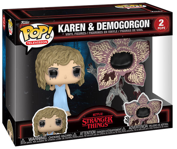 FUNKO POPS Stranger Things Karen & Demogorgon 2 Pack